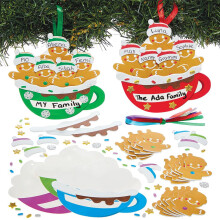 Baker Ross FN623 Personalised Gingerbread Hot Chocolate Decoration Kits