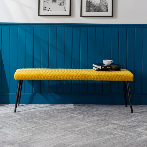 Luxe Low Bench - Mustard