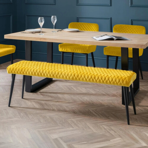 Luxe Low Bench - Mustard 1