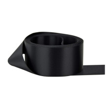 Black Satin Ribbon - 50mm (2 Inch) Wide - 3 Meters - - Buy 3 & Get 1 Free Ribbon for Gifts Wrap Sew Party