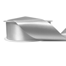 Satin Ribbon (Silver) 20mm (3/4 Inch) Wide 22 Meters Ribbon for Gifts Wrap Sew Party, Decorations Events Dress Wedding Christmas Crafts