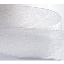 White Organza Ribbon 10mm for Gifts Wrap Sew Party, Decorations Events Dress Wedding Christmas Crafts, Bows Car DIY, Bouquets