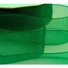 Green Organza Ribbon 10mm.for Gifts Wrap Sew Party, Decorations Events Dress Wedding Christmas Crafts, Bows Car, Floral Balloons Hairs, DIY