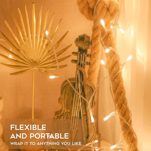 Fairy Lights USB Powered, 12M/39Ft 120 LED Fairy String Lights Warm Whit 2