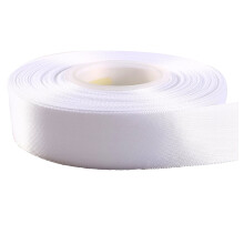 22 Metrs Satin Wedding Party Ribbon 15mm 5/8 Inch (White) Perfect Ribbons for Gifts Wrap Sew Party