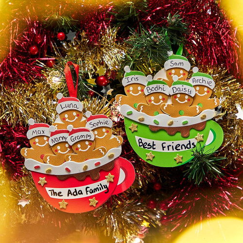 Baker Ross FN623 Personalised Gingerbread Hot Chocolate Decoration Kits 2