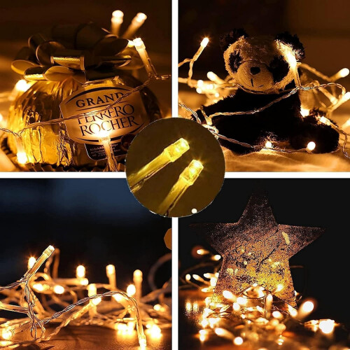 220LED Fairy Lights Plug in,22M String Lights Mains Powered Warm White 2