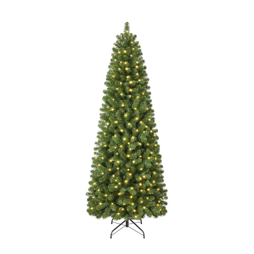 SHareconn 6ft Artificial Slim Pencil Christmas Tree With 529 Branches Tips