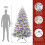 SHareconn 7FT Pre-Lit Snow Flocked PE Cedar Artificial Christmas Tree 2
