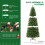 SHareconn 6ft Artificial Slim Pencil Christmas Tree With 529 Branches Tips 4