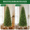 SHareconn 6ft Artificial Slim Pencil Christmas Tree With 529 Branches Tips 5