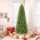 SHareconn 6ft Artificial Slim Pencil Christmas Tree With 529 Branches Tips 10