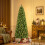 SHareconn 6ft Artificial Slim Pencil Christmas Tree With 529 Branches Tips 9