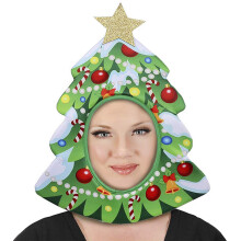 Creative Christmas Hat Funny Christmas Tree Lucky Bag Headgear Xmas Party Supplies Accessories Headwear Role Play Stage Performance Props Novelty