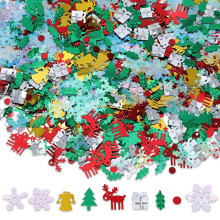 60g Christmas Glitter Confetti, Xmas Table Decorations Sequins Sprinkles