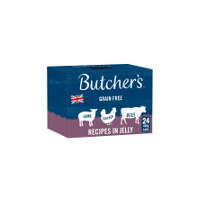 Butcher's Complete Wet Can Adult Dog Food Recipes in Jelly Pack 24x400g