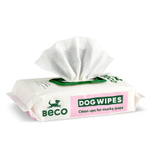 Beco Dog Wipes, Coconut Scented Grooming Wipes, Plant-Based, 1 Pack of 80