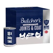 Butcher's Complete Wet Can Adult Dog Food Joint & Coat Pack 18x390g