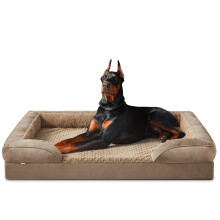 JOEJOY Extra Large Dog Bed -XXL Washable Orthopedic Dog Beds, Waterproof Removable Cover, Anti-Slip Bottom, Anti-Anxiety Pet Bed, Machine Washable, 1