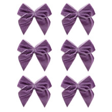 Italian Options Large Velvet Ribbon Bows, Self Adhesive Christmas Tree Bows for Crafting, Gift Wrap, Decorations, Wreaths, Cake Décor, Crafts