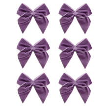 Italian Options Large Velvet Ribbon Bows, Self Adhesive Christmas Tree Bows for Crafting, Gift Wrap, Decorations, Wreaths, Cake Décor, Crafts