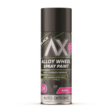 Rapide Black Extreme AX Alloy Wheel Aerosol Spray Paint Finish Scratch Resistant Wood Plastic 400ml