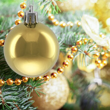 Christbaumkugeln-Set, 50 glänzende Ornamente