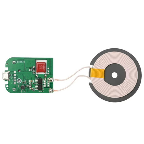 5-9V 5-15W Wireless Charging Module, PCBA Transmitter Module, Micro USB/Type-C Interface Supports PT Protocol USB
