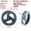 8 Inch Mobility Replacement Swivel Caster Wheel with Caster Fork, Spare Part for Rollator Walker 6