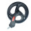 8 Inch Mobility Replacement Swivel Caster Wheel with Caster Fork, Spare Part for Rollator Walker 2