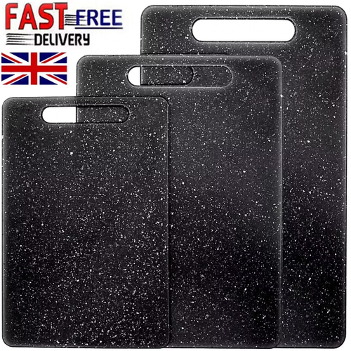 3 Piece Chopping Board Set Kitchen Food Fruit Cutting Worktop Large Protector UK