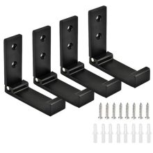 4x Square Head Wall Mount Single Home Storage Folding Coat Hooks Kitchen Bedroom