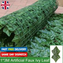 3M Artificial Garden Fence Hedge Ivy Leaf Wall Balcony Privacy Screening Trellis