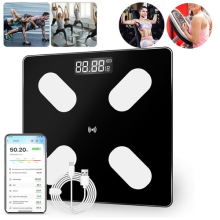 180KG Bathroom Scale Bluetooth Smart App BMI Standing Weighing Scale Machine UK