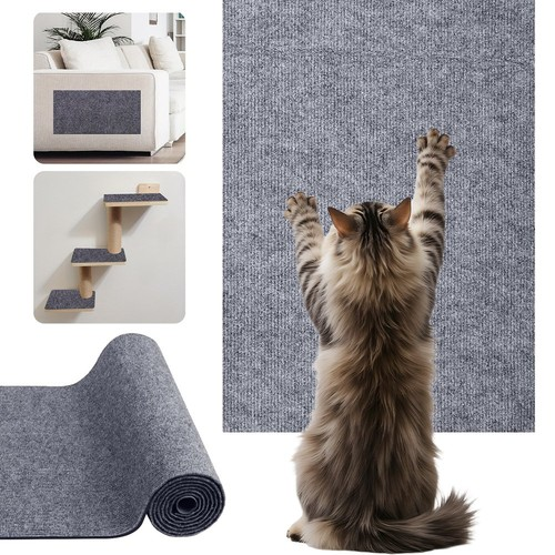 Cat Scratcher Sofa Protector Pad Trimmable Self Adhesive Carpet Corner Wall Mat
