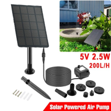 2.5W Solar Powered Fountain Submersible Water Pump Garden Pond Pool Feature Kit