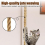 Wall Mounted Cat Climbing Post Platform 1.3 M Cat Scratching Rope Cats Playing 3
