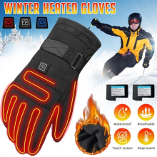 Electric Heated Gloves Winter Warm Non-Slip Touch Screen Ski Bike Cycling Gloves