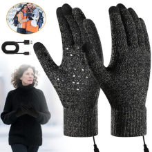 Heated Gloves Winter Warm Gloves Touchscreen Gloves Thermal Gloves for Cycling