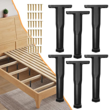 Bed Support Legs Height Adjustable Bed Slat Support Rods Furniture Support Feet