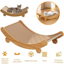 Sisal Cat Scratcher Bed, Curved Cat Scratching Board Lounger, Cat Scratching Pad