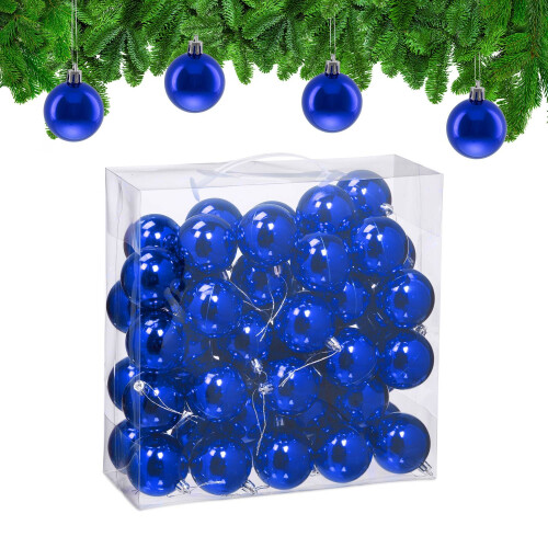 Christbaumkugeln, 50er Set glänzende Ornamente 1