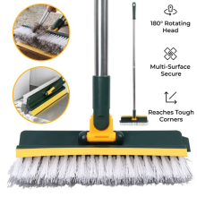 Floor Scrubbing Brush Long Handle Cleaning Brushes Bathroom Cleaning Scrubber UK