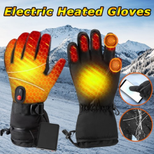 Electric Heated Gloves Rechargeable Touch Screen Men Motorcycle Warm Ski Gloves