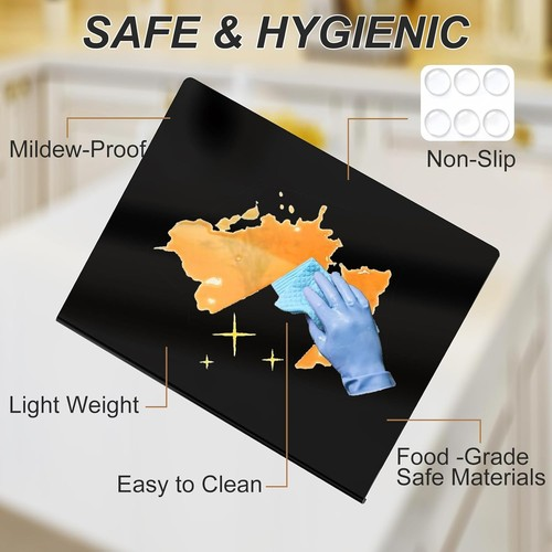 Acrylic Chopping Board, Kitchen Cutting Board Countertop Cutting Protector Board 2