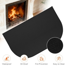 Fireproof Fireplace Mat Hearth Pads Ember Protection Mats Flame Resistant Rug UK