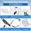 Headband Magnifier with LED Light, Head Mounted Magnifying Glasses for Reading 2