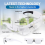 Headband Magnifier with LED Light, Head Mounted Magnifying Glasses for Reading 4