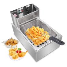 Commercial 10L 2500W Electric Deep Fryer Fat Chip Single Tank Stainless Steel UK