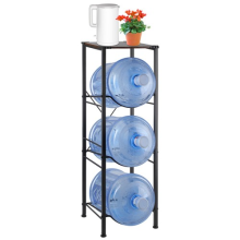 5 Gallon Water Jug Bottle Holder - 3-Tier Rack Stand with Top Storage Shelf